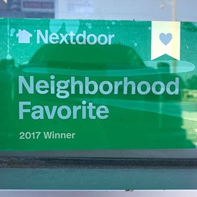 Nextdoor Neighborhood Favorite 2017 winner 
